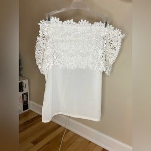 Size medium off the shoulder top